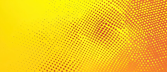 Halftone background, yellow color, dot pattern design