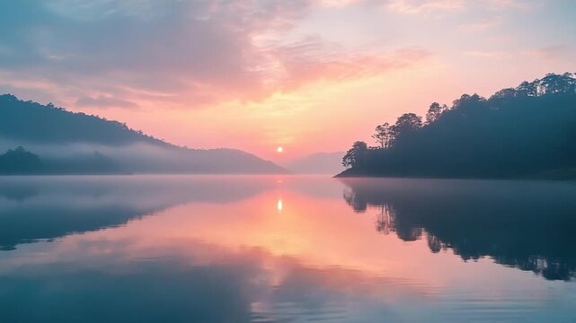 umiam lake mystical dawn meghalaya indian landscape video