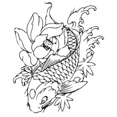Koi fish tattoo 007