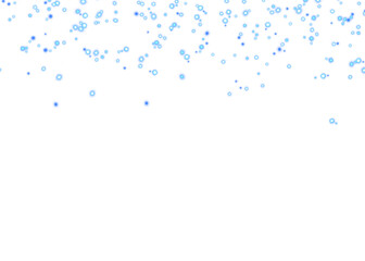 Abstract Blue Glowing Sparkling Confetti Light Glitter Particles on Gradient Background
