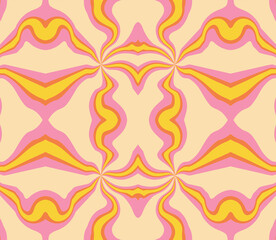 Retro Swirl Groovy. Swirl Groovy Psychedelic Spiral Pattern - 1