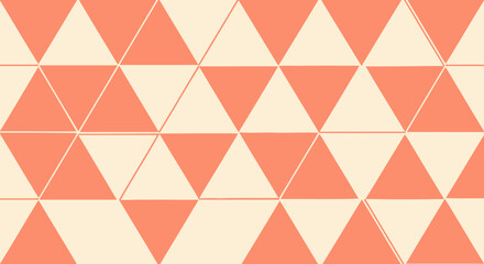 Peach and cream triangles