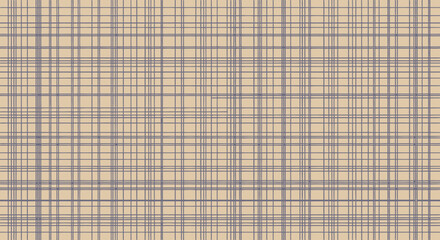 Beige & blue imperfect plaid with rough lines