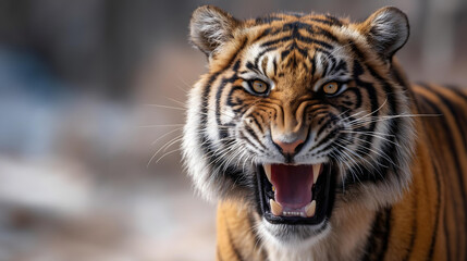 Naklejka premium tiger in the zoo