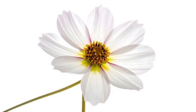 Close-up of a delicate white cosmos flower - Powered by Adobe