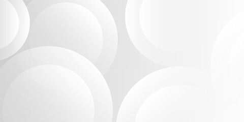 banner background gray and white circle shape.modern background.vector
