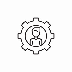 user configuration icon sign vector