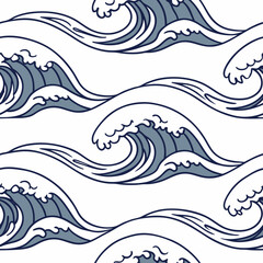 seamless pattern with waves