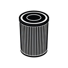 trash can isolated on white