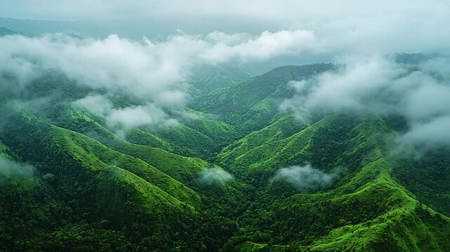 meghalaya highlands mountains india landscape video