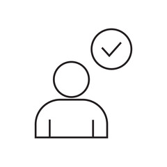 icons. icons of a finished work. finished work. done. a black and white icon with lines. different shapes with a completed task. a completed task.