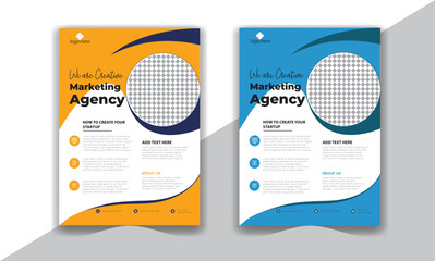 Corporate Business Flyer Template For Business Growth And Marketing Goals