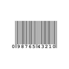 Barcode icon isolated on white background