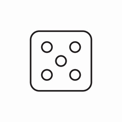 dice game icon sign vector