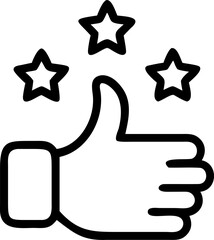 reliable vector icon on white or transparent background. trust or reliable or faith icons items. Stroke icon collections. Editable Stroke icon collection.