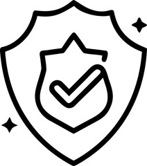 trusted vector icon on white or transparent background. trust or reliable or faith icons items. Stroke icon collections. Editable Stroke icon collection.