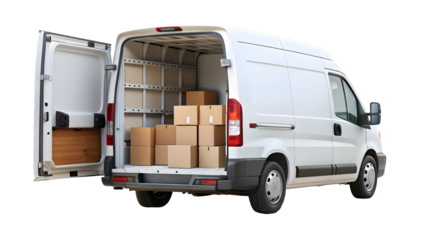 truck isolated on white