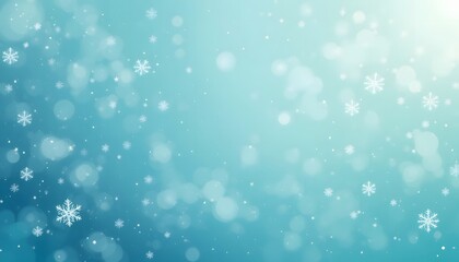 Blue snowflakes bokeh glitter sparkle winter christmas background