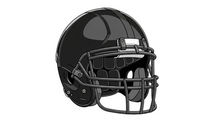 Naklejka premium American Football Helmet – Vector Illustration AI EPS PNG JPEG