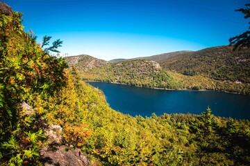 Naklejka premium Jordan Cliffs Trail Jordan Pond Acadia National Park Maine