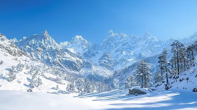  alpine meadows in auli uttarakhand india timelapse video