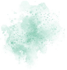 Watercolor stain decoration