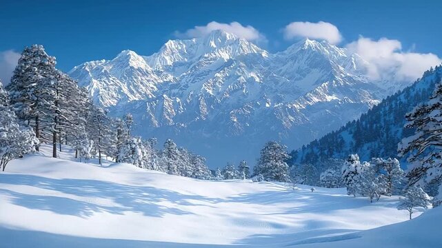 alpine meadows in auli uttarakhand india timelapse video