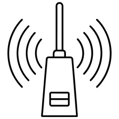 Wifi signal symbol for wireless internet connection and network connectivity isolated on white background illustration design