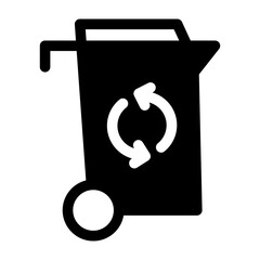 Push Trash Bin Icon