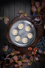 Khinkali – Traditional Georgian Dumplings. Traditional Georgian Bread. Traditional Georgian cuisine styled with authentic atmosphere.