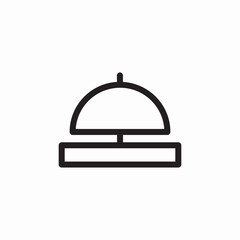 desk bell icon sign vector