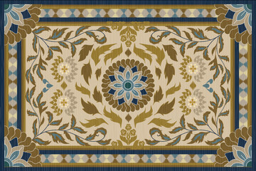 Persian carpet ornament decoration design