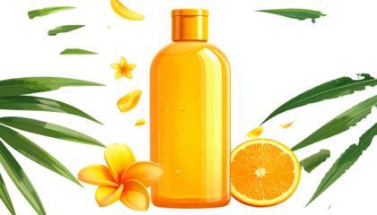 spa still life with essential oils