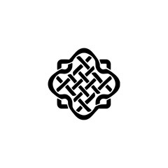 Celtic knot vector illustration pattern design, ancient Viking script tattoo © ROUNDUP STD