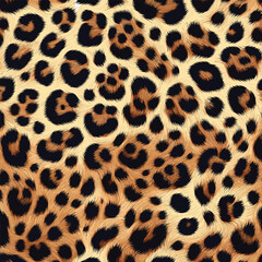 Seamless Animal Wildlife Skin Pattern. Leopard Fur Camouflage Background. Leopard Skin Texture Pattern Vector, bold design for wallpaper and apparel.