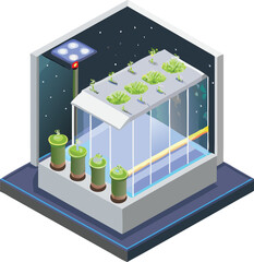 Vector isometric house with solar panels, a 3d illustration for energy efficient urban architecture design
