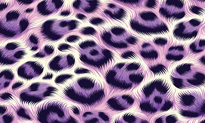Purple leopard camouflage background vector with artistic fur texture perfect for fashion textiles, clothing prints, wallpapers, and decorative projects.