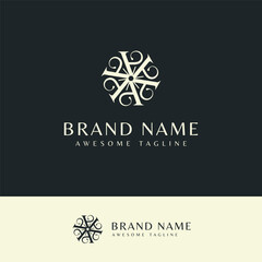 Luxury Letter A Logo Minimalist Monogram Design Template