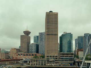 Fototapeta premium Photograph of Vancouver city in the rain