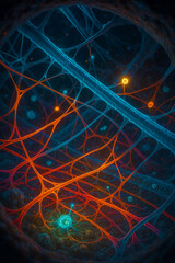 High-Tech Cell Structure Microtubule Abstract