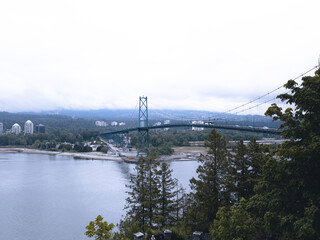 Photograph of Vancouver city in the rain
