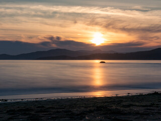 Sunset along the Pacific Ocean in Vancouver