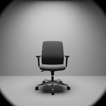 Videoconference Room with an Empty Chair Facing the Camera
