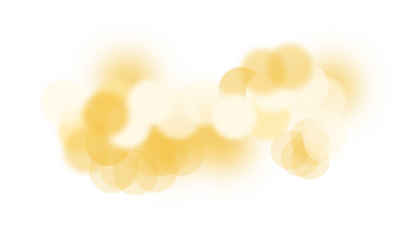 Light bokeh blur with glitter and shine. Abstract festive decoration of blurred circles in gold and