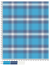 Abstract blue and white striped pattern vector background design with a blank notebook page frame