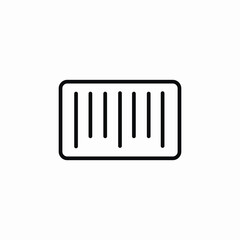 bar code icon sign vector