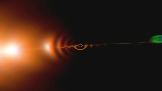 Abstract Light Transition. Powerful light flash or visual stutter. Use to highlight moments in action and sports videos.
