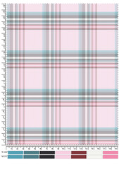 Abstract colorful plaid pattern with pink and green squares for a seamless textile or wallpaper design