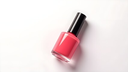 Nail Polish Bottle Isolated on White