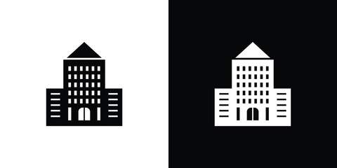 Fototapeta premium Building Silhouette with Transparent Background, Tower, Structure, Architecture